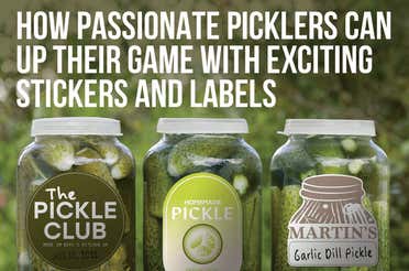 Passionate picklers can up their game with stickers and labels.